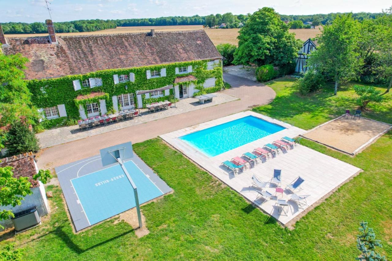 Crazy Villa Etisseaux 45 - Heated Pool - Volley Court - 1H30 Paris - 45P Saint-Maurice-sur-Aveyron Exterior photo