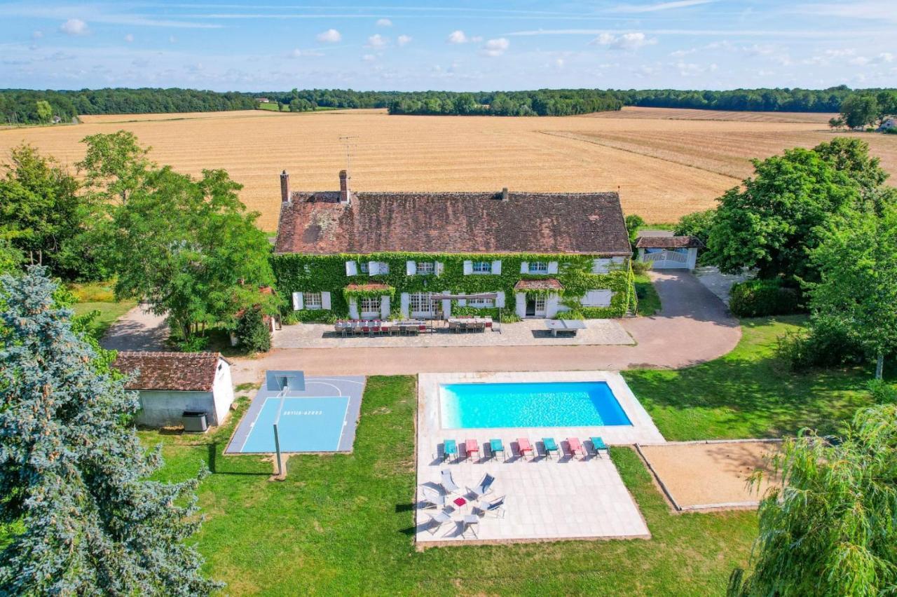 Crazy Villa Etisseaux 45 - Heated Pool - Volley Court - 1H30 Paris - 45P Saint-Maurice-sur-Aveyron Exterior photo